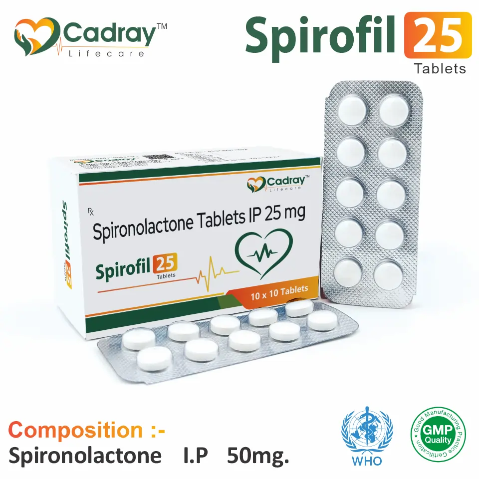 Spironolactone 25 mg Tablet in PCD Pharma Franchise